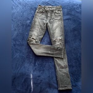 Citizens Of Humanity Carlie High Rise Skinny (Ripped/Gray)